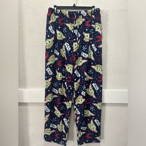 Star Wars The Mandalorian Baby Yoda Men's Christmas Pajama Pants NWT L